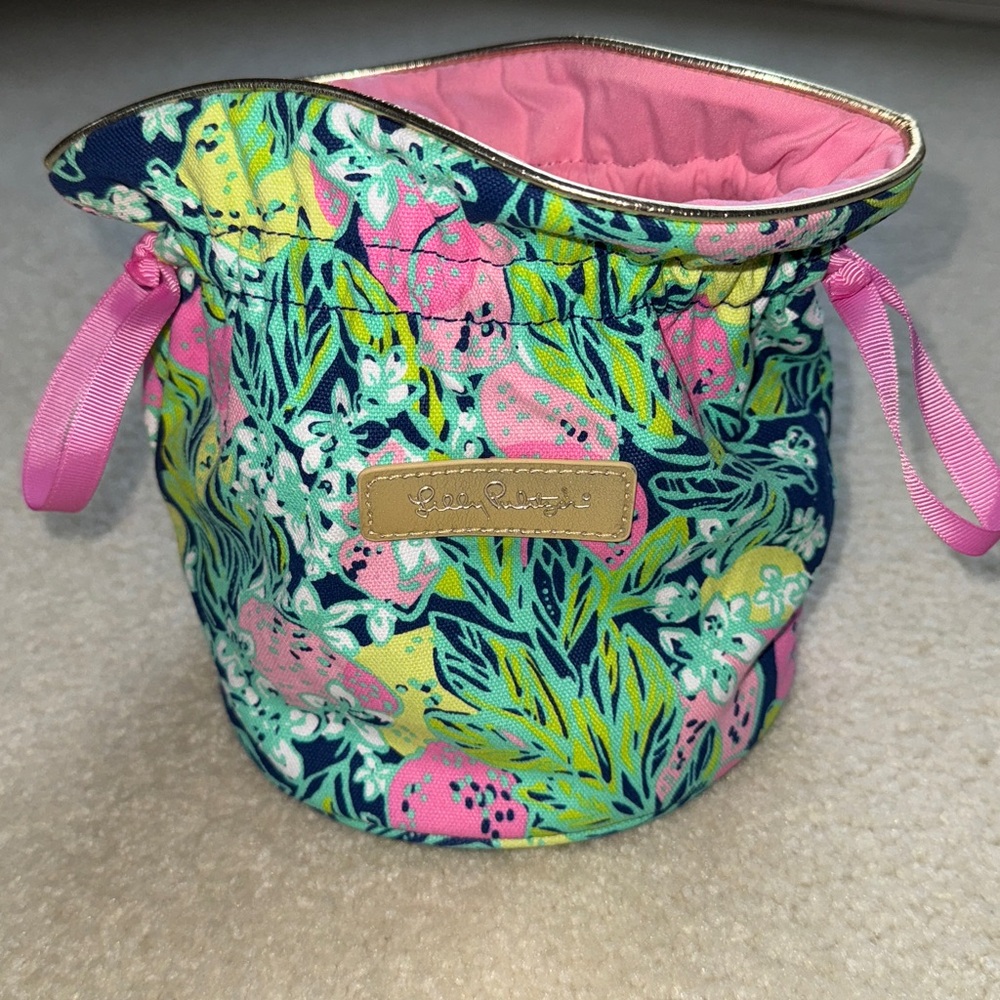 Lilly Pulitzer Tropical Floral jewelry Pouch